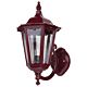 Chester Curved Arm Upward Wall Light Burgundy - 15040