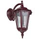 Chester Curved Arm Downward Wall Light Burgundy - 15046