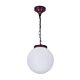 Siena 25cm Sphere Pendant Light Burgundy - 15556