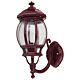 Vienna Curved Arm Upward Wall Light Burgundy - 15958