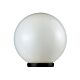 Ivela 25cm Opal Sphere Post Top Light Black - 18601