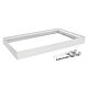 Panel Frame Rectangular Surface Mounted Satin White - 19333