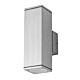 Alpha 240V GU10 Up/Down Wall Pillar Light Aluminium - 19397