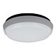 Disc 9 Watt Splashproof Dimmable Round LED Ceiling Light Silver / Warm White - 19532