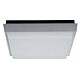 Tab 30 Watt Splashproof Dimmable Square LED Ceiling Light Silver / Warm White - 19560