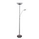 Eden 23W Mother & Child LED Floor Lamp Satin Chrome / Warm White - 22502