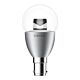 Key Round 6 Watt Clear Diffuser Dimmable LED Globe Chrome B15 / Warm White - 65040