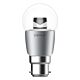 Key Round 6 Watt Clear Diffuser Dimmable LED Globe Chrome B22 / Warm White - 65044