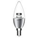 Key Candle 6 Watt Clear Diffuser Dimmable LED Globe Chrome E14 / Warm White - 65088