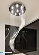 Boomerang 48 Watt LED Crystal Pendant Large / White - 35022