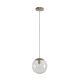 Bubble-200 Clear Glass Pendant Satin Chrome - 31453