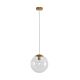 Bubble-250 Clear Glass Pendant Satin Brass - 31469