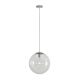 Bubble-300 Clear Glass Pendant Chrome - 31480