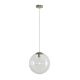 Bubble-300 Clear Glass Pendant Satin Chrome - 31481