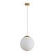 Bubble-300 Opal Glass Pendant Satin Brass - 31490