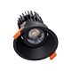 Cell 17W 90mm Dimmable Tilt Recessed LED Downlight Black / Extra Warm White - 21693