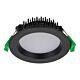 Deco 13 Watt Dimmable Round LED Downlight Black / Tri Colour - 20421