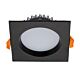 Deco 13 Watt Dimmable Square LED Downlight Black / Tri Colour - 20528