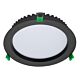 Deco 28 Watt Dimmable Round LED Downlight Black / Tri Colour - 20435