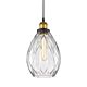 Evelyn 1 Light Glass Pendant Clear - 31351