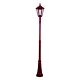Chester Single Head Tall Post Light Large Burgundy - 15094