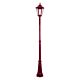 Turin Large Single Head Tall Post Light Burgundy - 15514