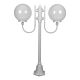 Lisbon Twin 30cm Spheres Curved Arms Short Post Light White - 15697