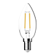 Filament Clear Candle 4.8W E14 Dimmable LED Globe / White - 65925