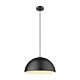 Luna 400mm 1 Light Pendant Black - 31366