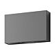 Sierra 12W LED 240V Up/Down Square Wall Pillar Light Dark Grey / Warm White - 19636