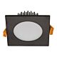 Splash 13 Watt Dimmable Square LED Downlight Black / Tri Colour - 20623