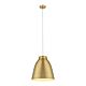 Zoey 400mm 1 Light Pendant Brushed Brass - 31379