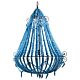 Beaded 1 Light Chandelier Large Turquoise - ELAH434LRTRQ