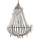 Beaded 1 Light Chandelier Large White - ELAH434LRWHT