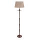 Casablanca 1 Light Floor Lamp Brown Base With Shade - ELANK58785FLABR