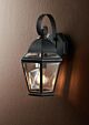 Teddy 1 Light Exterior Industrial Wall Light Black - ELEI3090