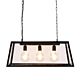 Solane Industrial 3 Light Pendant Black - ELHK2121