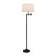 Macleay Floor Lamp Matt Black With White Shade - ELPIM57544MB