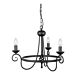 Harlech 3 Light Chandelier Black - HR3A BLACK