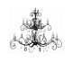 Amarilli 15 Light Chandelier Black/Silver - AML15 BLK/SIL