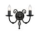 Artisan 2 Light Wall Light Black - ART2 BLACK