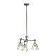 Agatha 10.5W LED 3 Light Semi Flush / Pendant Brushed Nickel / Warm White - BATH/AGATHA3P BN