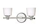 Binstead 2 Light Wall Light Polished Chrome - BATH/BN2