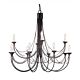 Carisbrooke 12 Light Chandelier Black - CB12 BLACK