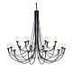 Carisbrooke 18 Light Chandelier Black - CB18 BLACK