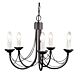 Carisbrooke 5 Light Chandelier Black - CB5 BLACK