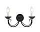 Chartwell 2 Light Wall Light Black - CH2 BLACK