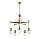 Douille 5 Arm Chandelier Aged Brass - DOUILLE5 AB