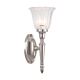 Dryden 1 Light Wall Light Polished Nickel - BATH/DRYDEN1 PN