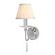 Finsbury Park 1 Light Wall Light With LS162 Shade Polished Nickel - FP1 PN + LS162